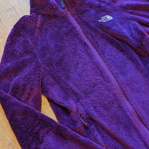 North Face Fleece Purple Full Zip Fleece Jacket Coat Extra Small XS